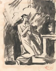 Iphigenia Kneeling over an Altar